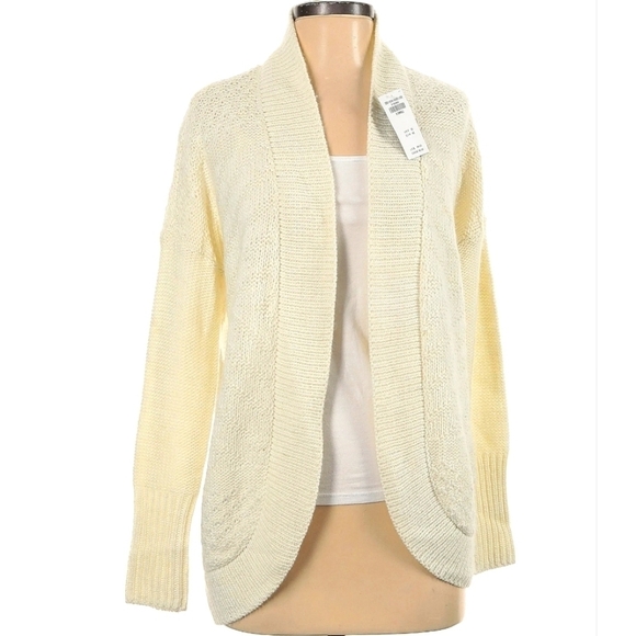 Hollister Sweaters - Hollister Cream Open Front Cardigan Sweater Size XS NWT